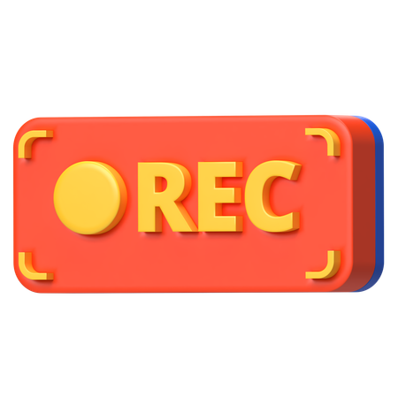 Record Button  3D Icon