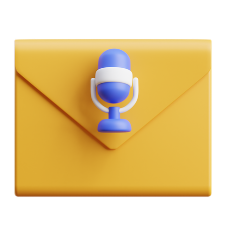 Record Email  3D Icon