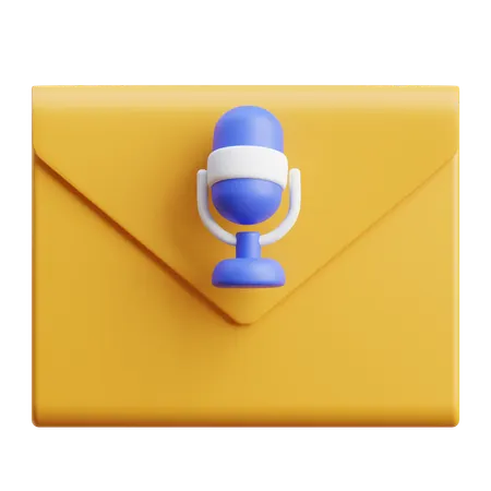 Record Email  3D Icon