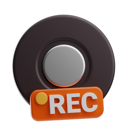 Record Label  3D Icon