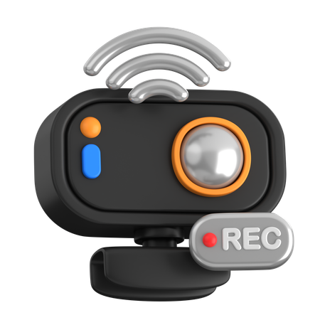 Record Webcam  3D Icon