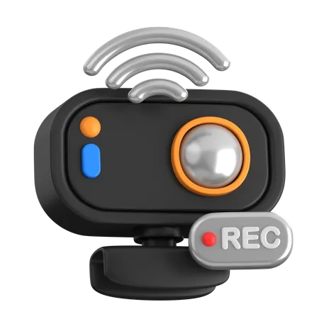 Record Webcam  3D Icon