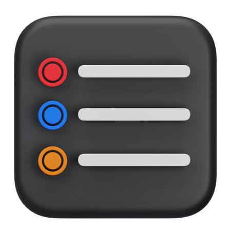 Recordatorio  3D Icon