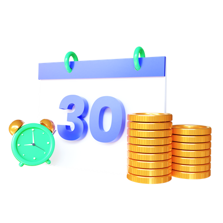 Recordatorio de pago mensual  3D Icon