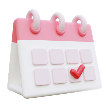 Recordatorio menstrual  3D Icon