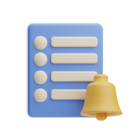 Recordatorios  3D Icon