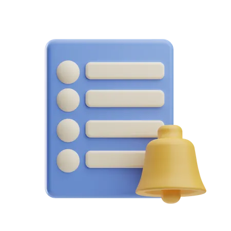 Recordatorios  3D Icon