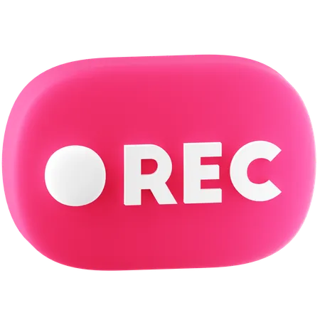 Recording Button  3D Icon