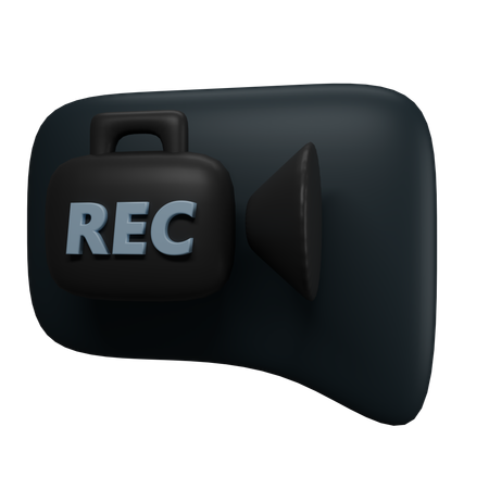 Recording Comment  3D Icon