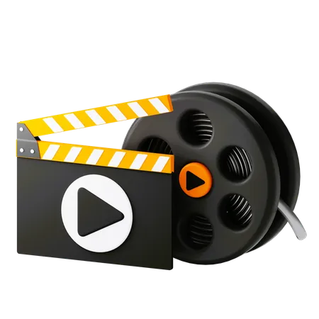 Recording Film  3D Icon