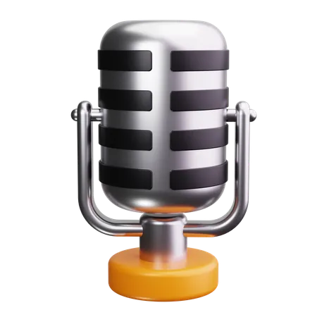 Recording Mic  3D Icon