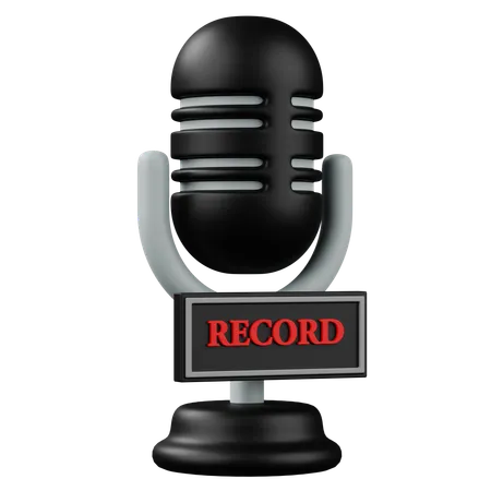 Recording Podcast  3D Icon