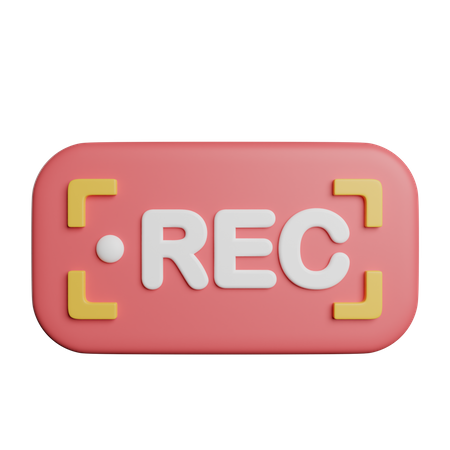 Recording Sgin  3D Icon