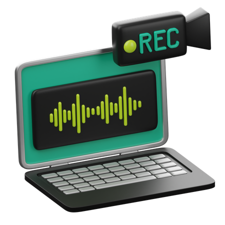 Recording Software  3D Icon