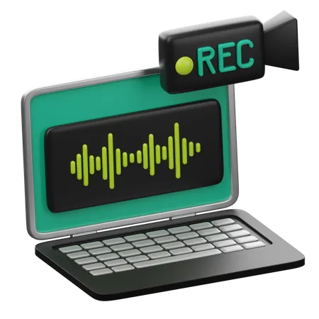 Recording Software  3D Icon