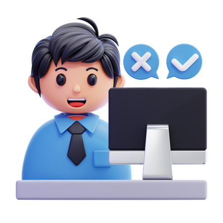 RECRUITER MALE  3D Icon