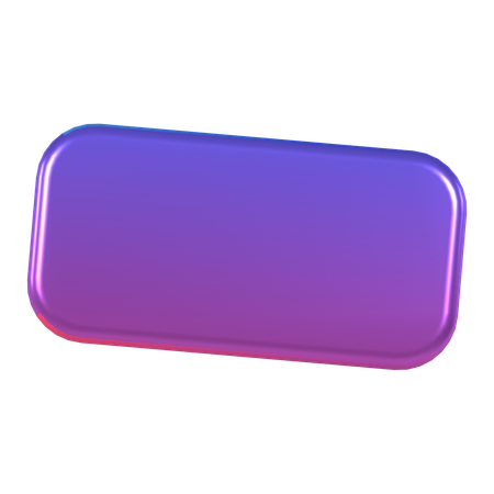 Rectangle  3D Icon