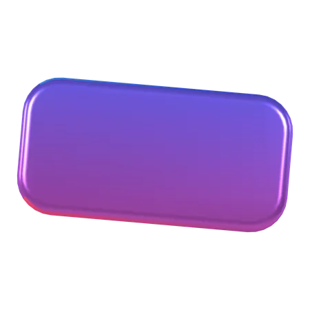 Rectangle  3D Icon