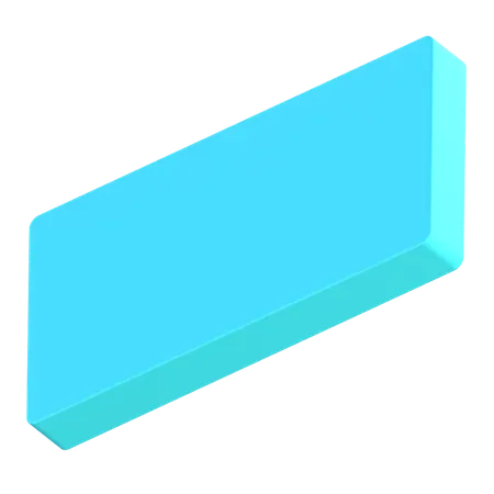 Rectangle  3D Icon