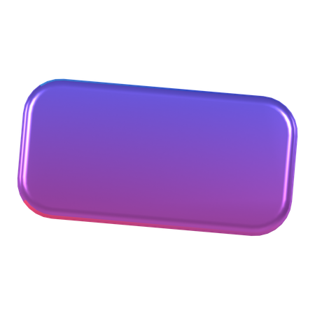 Rectangle  3D Icon