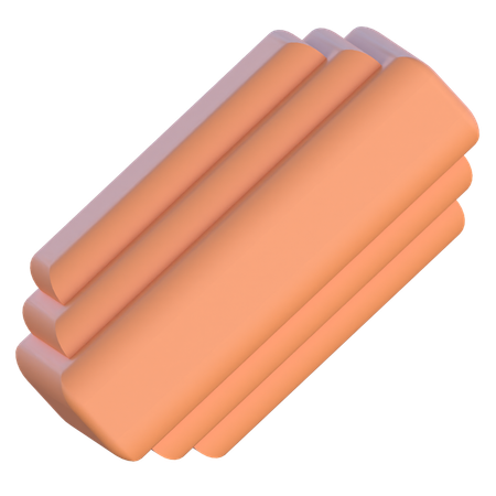 직사각형 블록  3D Icon