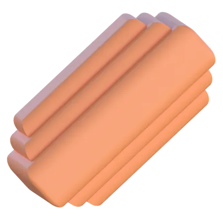 Rectangle Block  3D Icon