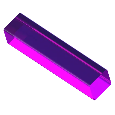 Rectangle Cube Shape  3D Icon