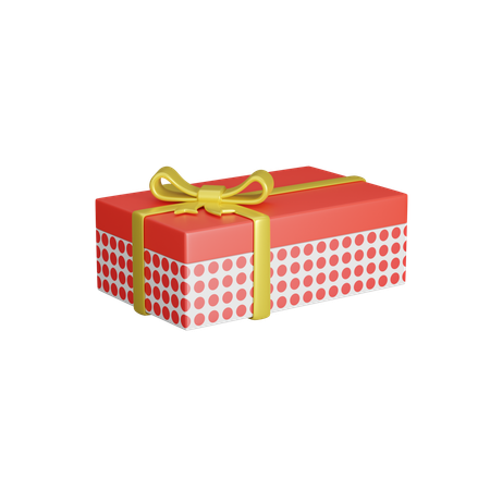 Rectangle Gift Box  3D Icon