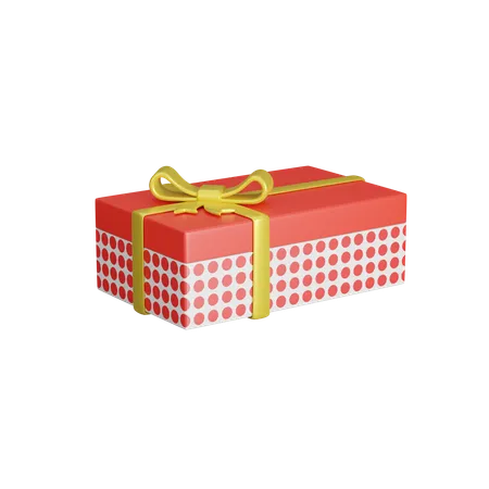 Rectangle Gift Box  3D Icon