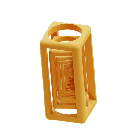 Filaire rectangle infini  3D Illustration