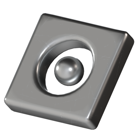 Rectangle Metal  3D Icon