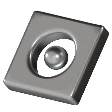 Rectangle Metal  3D Icon