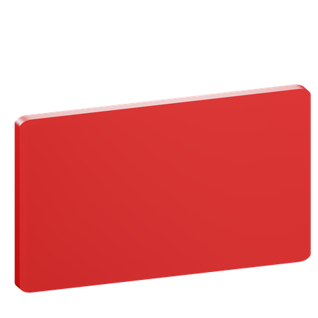 Rectangle Shape  3D Icon