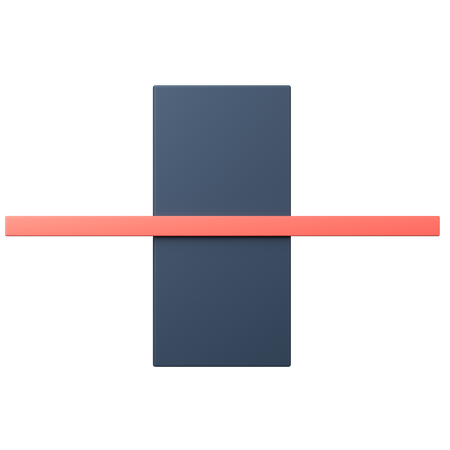 Rectangular  3D Icon