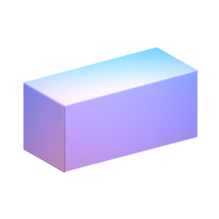 Rectangular Prism  3D Icon