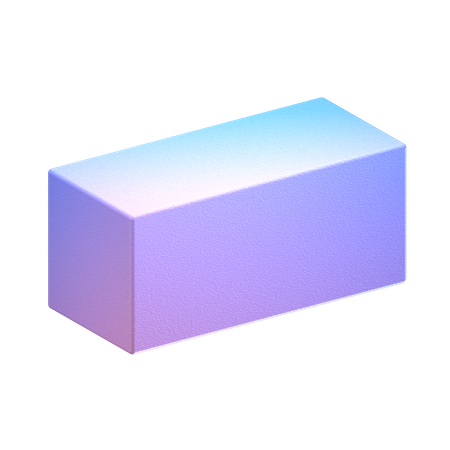 Rectangular Prism  3D Icon