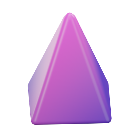 Rectangular pyramid  3D Icon