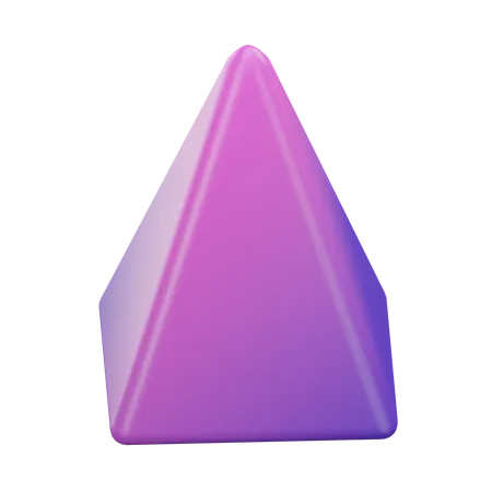 Rectangular pyramid  3D Icon