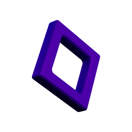 Rectangular Shape  3D Icon