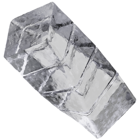 Rectángulo de hielo  3D Icon