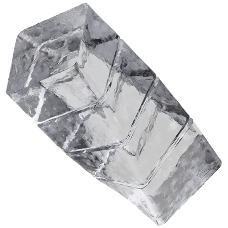 Rectángulo de hielo  3D Icon