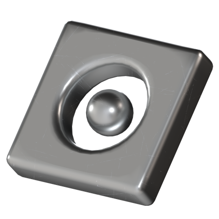 Rectángulo de metal  3D Icon