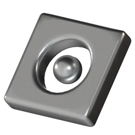 Rectángulo de metal  3D Icon