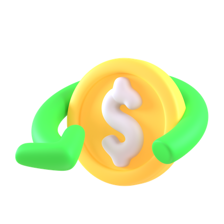 Recuperação de dinheiro  3D Icon