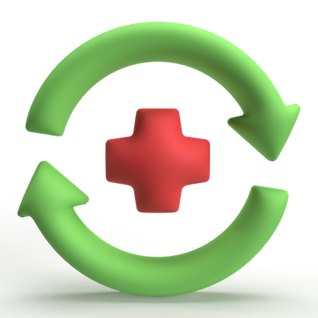 Recuperação da saúde  3D Icon