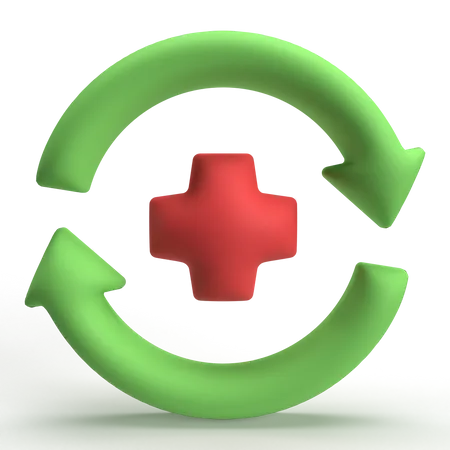 Recuperação da saúde  3D Icon