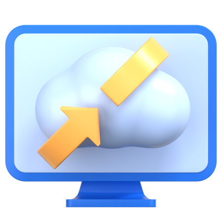 Recuperación de la nube  3D Icon
