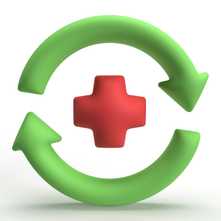 Recuperación de salud  3D Icon