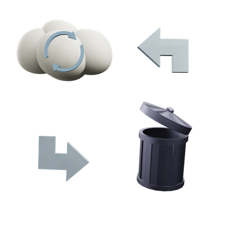 Récupération dans le cloud  3D Icon