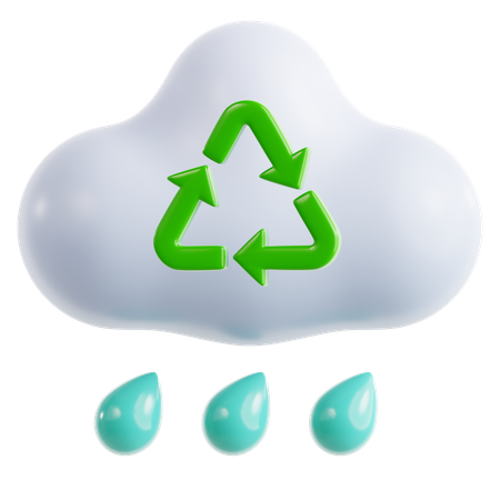 Récupération des eaux pluviales  3D Icon